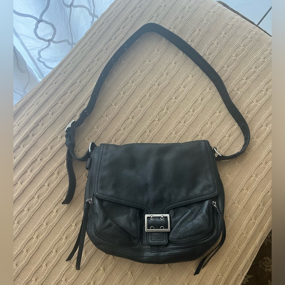 Banana Republic black leather bag